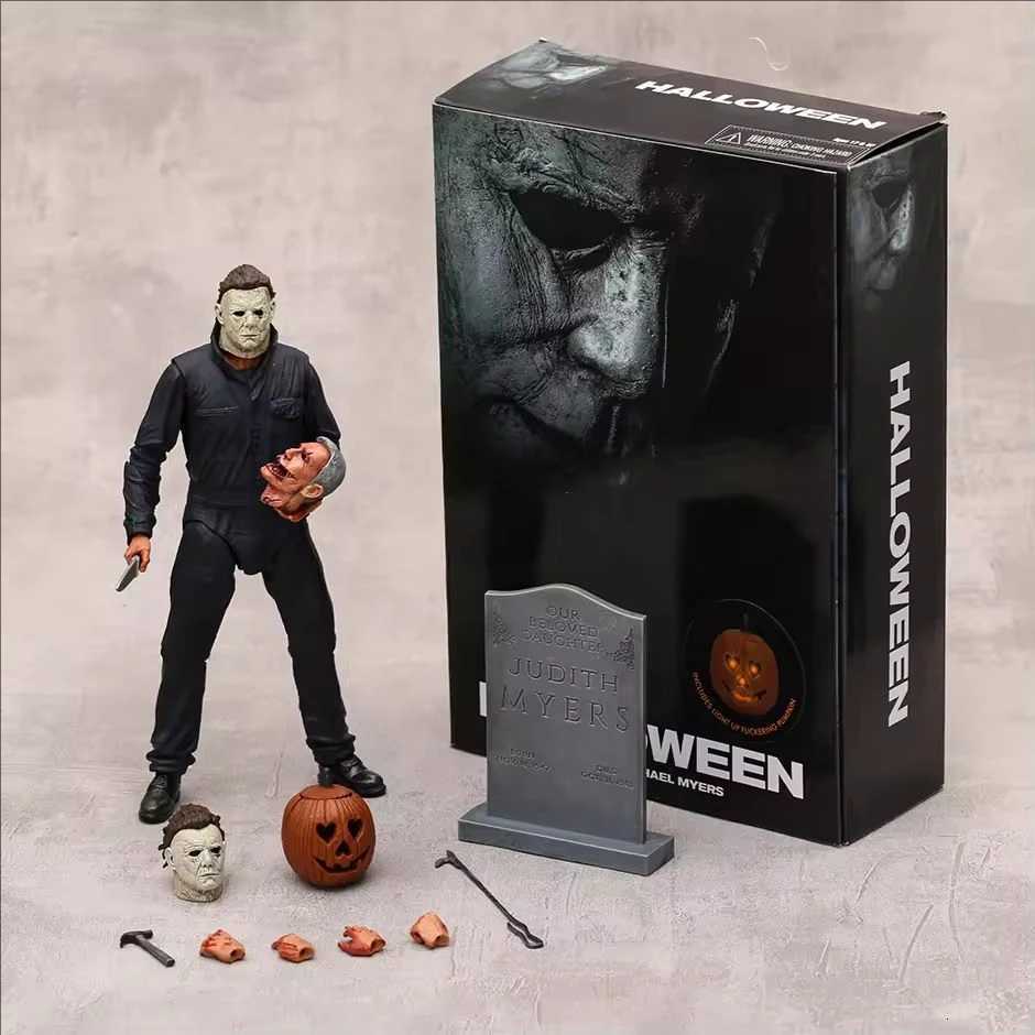 NECA Michael Myers Figure Pumpkin Halloween Ends Ultimate Action Figures Toy Christmas Gift Halloween Horror Decor Toys W250828