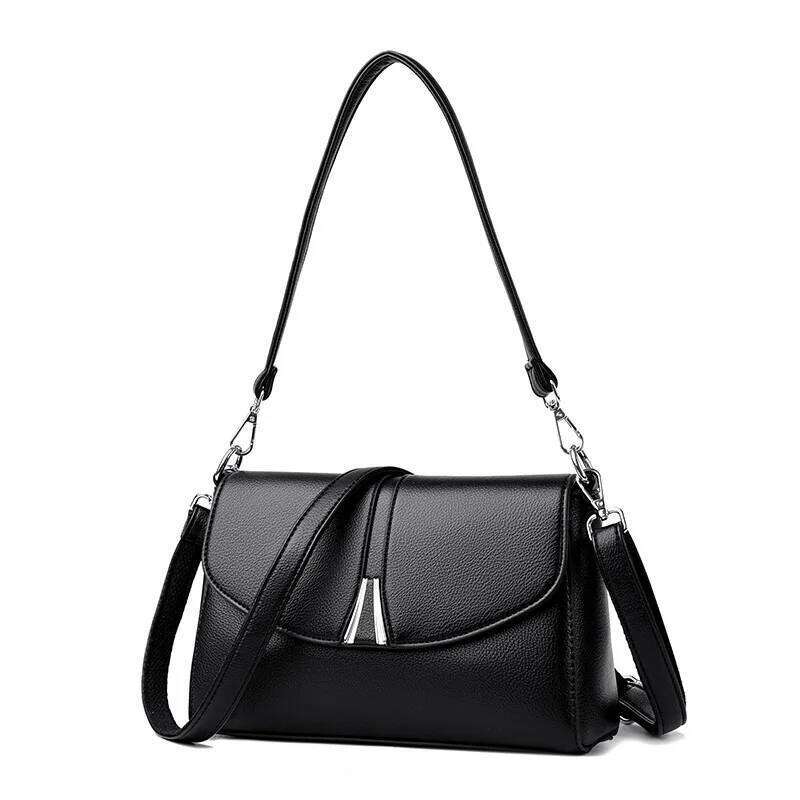 Cross-Border Foreign Trade Women's 2025 New Fashion Middle-Aged Mother Messenger Simple Portable Shoulder Square Bag
