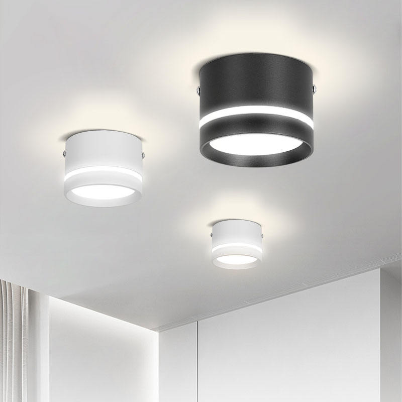 High-quality modern white and black iron 5W, 10W, 15w surface-mounted LED downlights-CMJLED