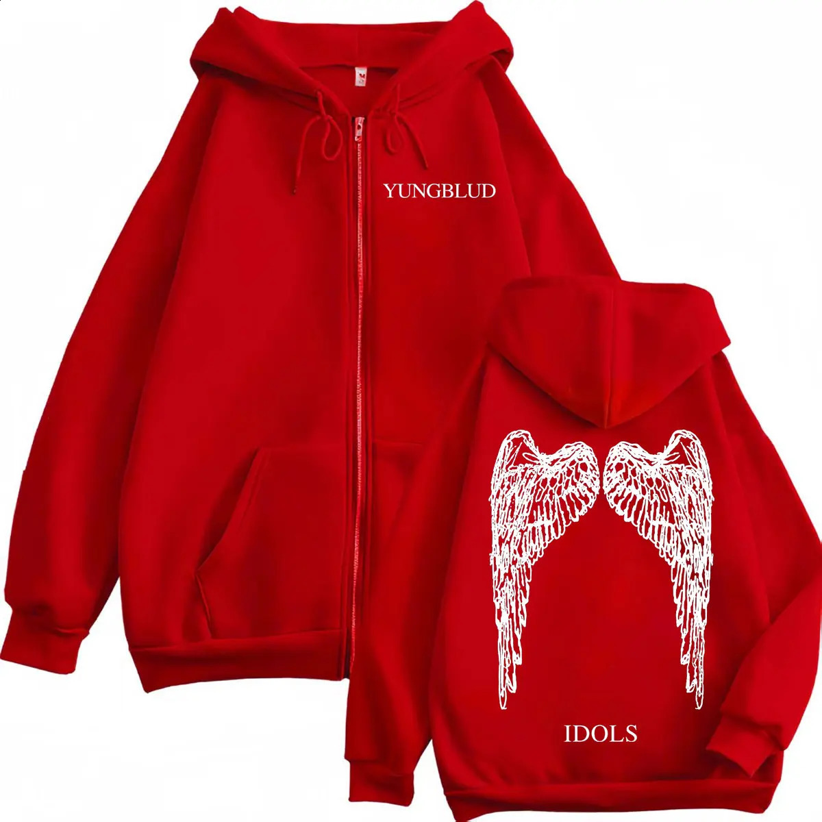 Yungblud 2025 Album Idols Merch Zipper Hoodies Men Women Rock Hip Hop Zip Up Sweatshirts Fashion Casual Oversized Pullovers 250827