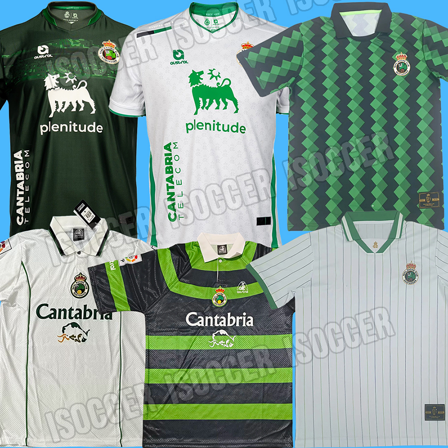 25 26 Racing de Santander Soccer Jersey 2025 2026 Racing de Santander football shirt Retro 98 99 00 Vintage 112 Years Anniversary