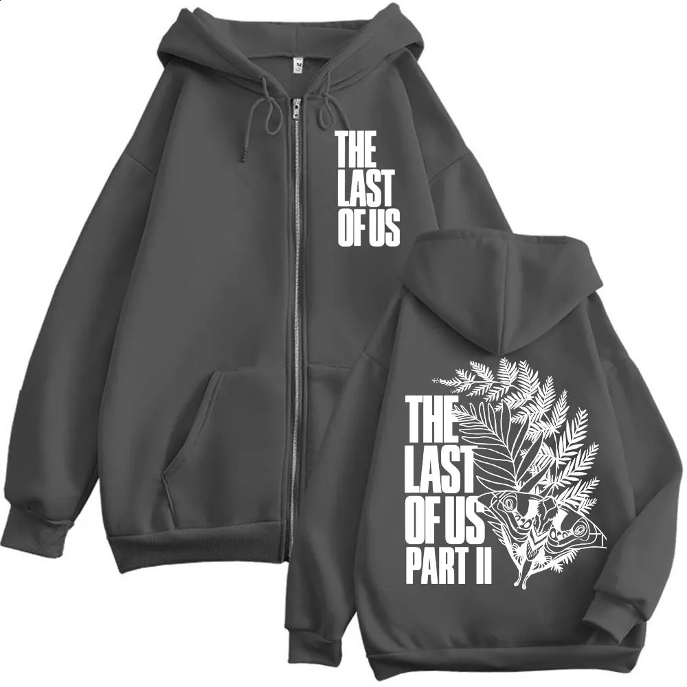 The Last of Us TV Series Print Zipper Hoodie Men Women High Quality Fashion Zip Up Sweatshirts Casual Oversized Fleece Pullovers 250818