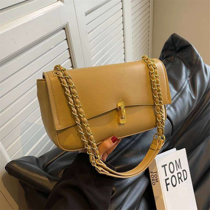 Popular Women Handbag Genuine Leather Crossbody Shoulder Purse Messenger Ladies Chic Fashionable Everyday Bag