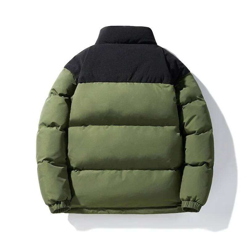 Winter New Fashionable Handsome Youth Outdoor High Quality Solid Color Stand Up Collar Comfortable Warm Windproof Down Jacket