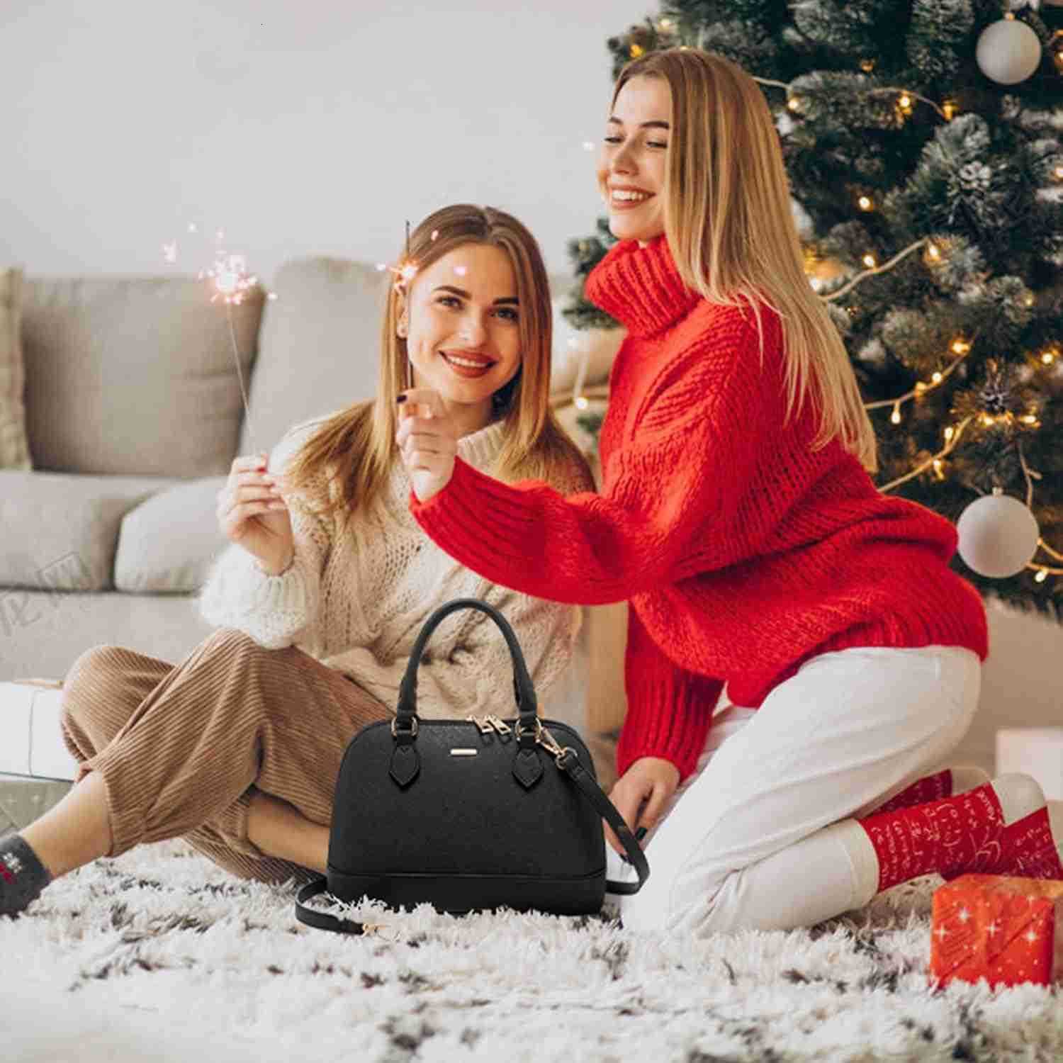 urse for Women Small Crossbody Bags Classic Double Zip Top Handle Dome Satchel Bag M250828