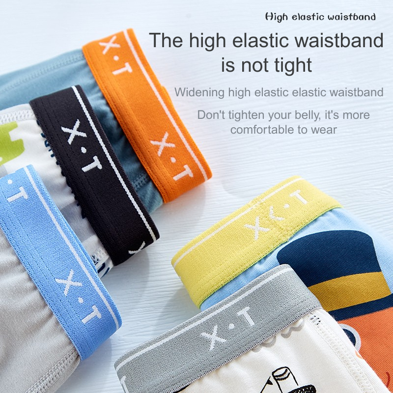 Comfortable Toddler Boy's Cotton Knickers with Elastic Waistband for Durability & Ease of Movement Combination of 5 items - 103-4