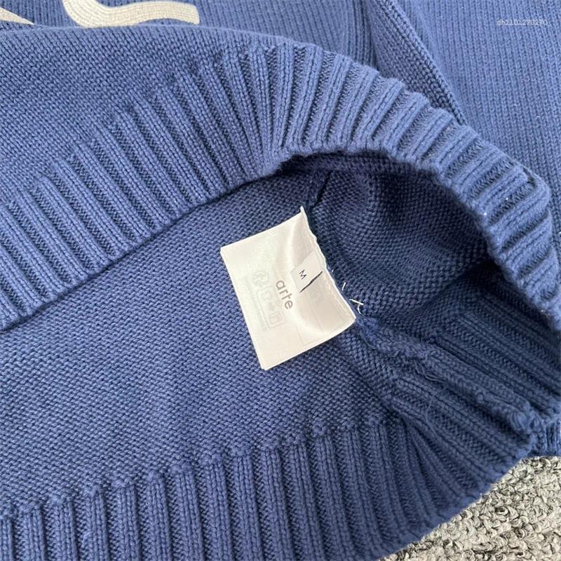 Men's Sweaters Arte Casual Knit Pullovers Men Women 1:1 High Quality Letter Print