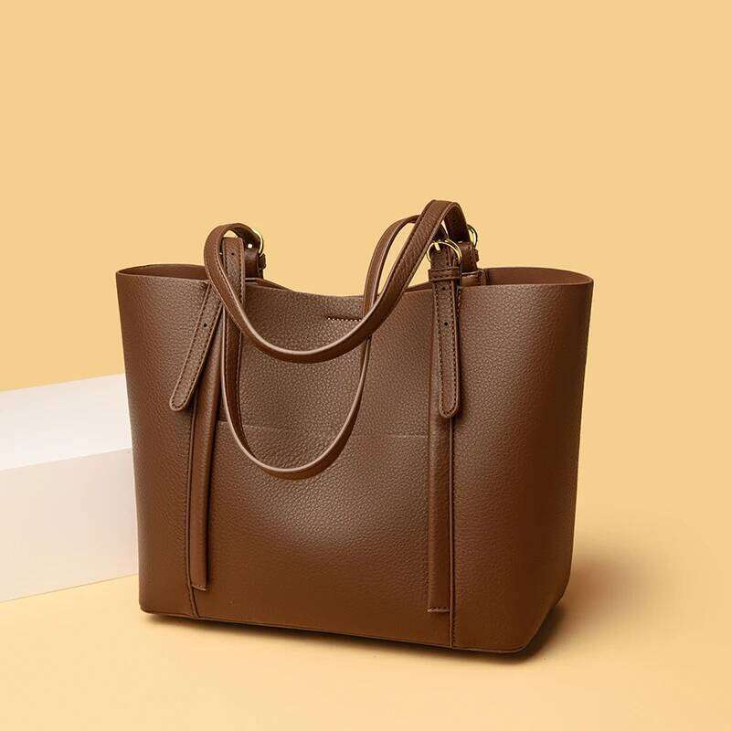 2025 New Style Women Tote Shoulder Bags Geniune Leather Top Sale Daily Soft With Big Pockets Multi-Function Leisure Handbags