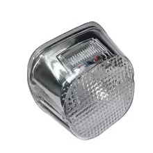 New 12V Smoke Red Taillight Layback LED Tail Brake License Plate Light For Harley Softail Fatboy FXST Dyna Night Train FXD