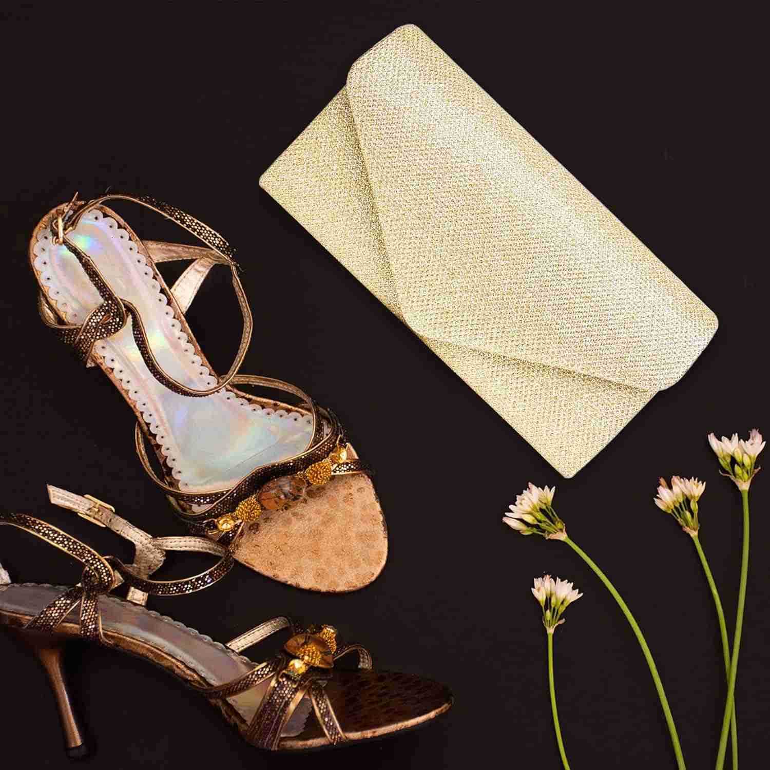 Purses for Women Sparkly Sequin Envelope CluTCh Evening Bag wChain Elegant Party Prom Dress Bride Purse Z25910