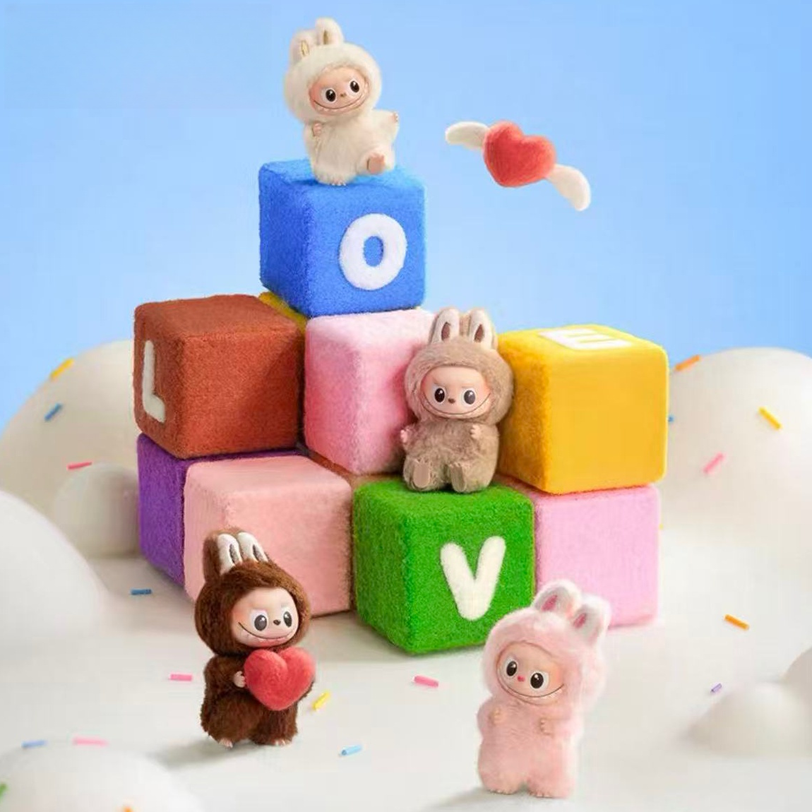 Labubu Doll V4 Heart Code Series, Monsters Big Into Energy Series Blind Box, Kawaii Figure, Face, Doll Clothes, Doll Keychain, Decor, Gift, Blind Bag with Box