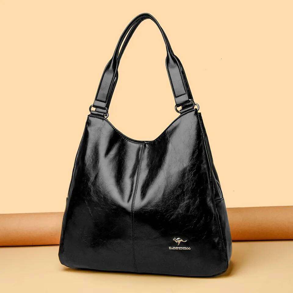 Three Layers Genuine Brand Tote Handbags For Women Mom Shoulder Hand Bag Designer High Quality Soft Pu Leather Sac