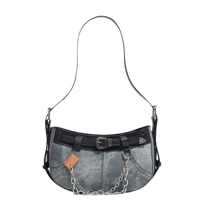 Autumn New Women s Shoulder Bag Spicy Girl Denim Armpit Bag Women s Crossbody Bag Fashionable And Popular Autumn New Designer Bag Niche Retro Denim Ha