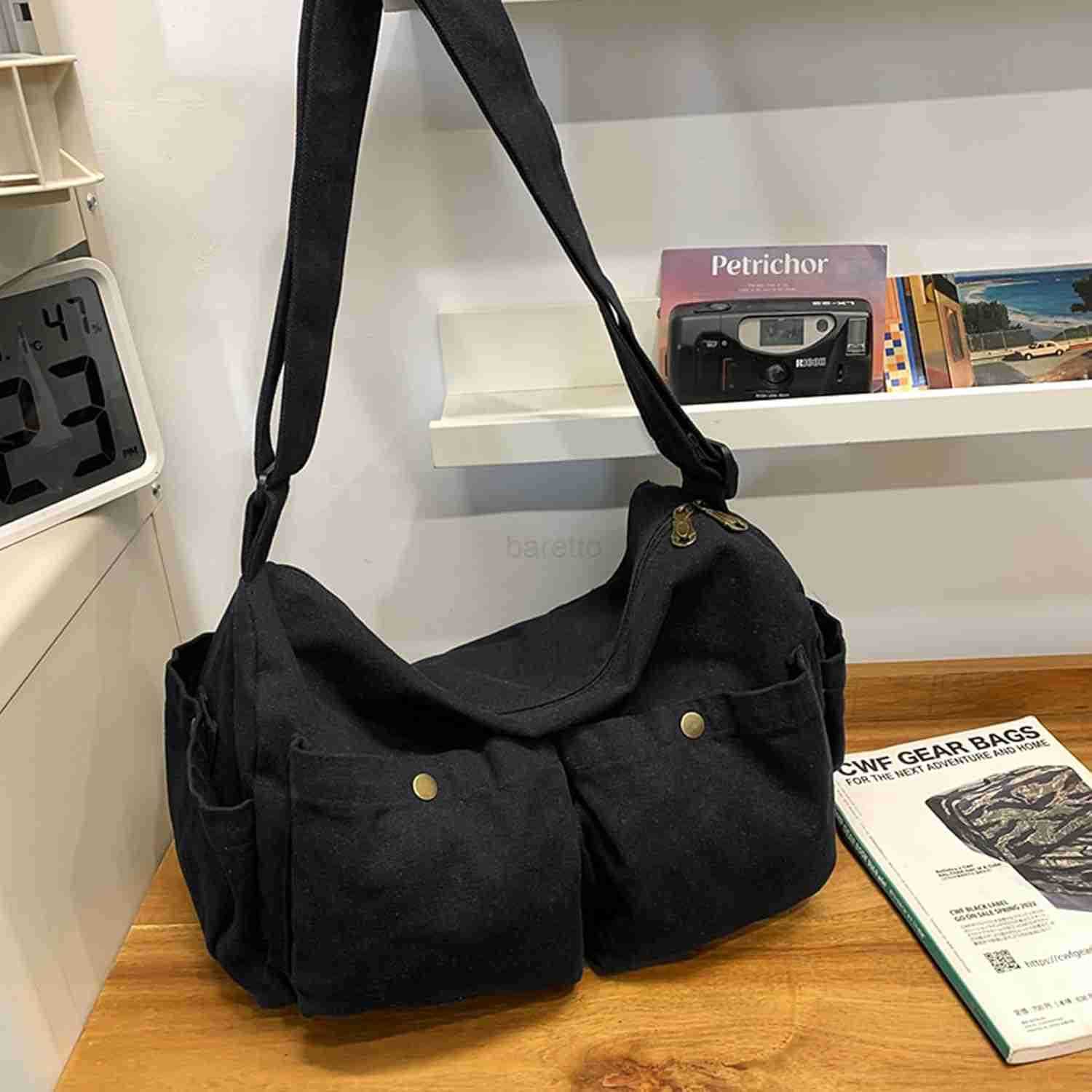 senger Bag Cute Crossbody Tote Bag Shoulder for Women Men for School Aesthetic Hobo with Multiple Pockets M250828