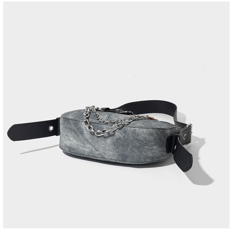 Autumn New Women s Shoulder Bag Spicy Girl Denim Armpit Bag Women s Crossbody Bag Fashionable And Popular Autumn New Designer Bag Niche Retro Denim Ha