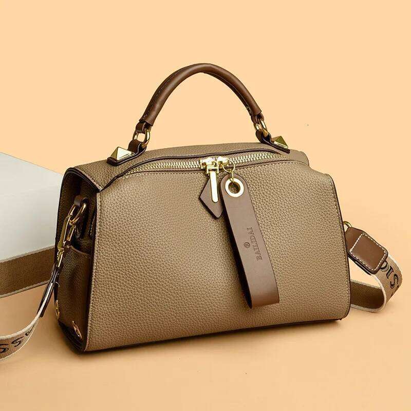 Famous Brand Classic Women's Messenger Bag Leather Crossbody Shoulder Handbag Elegant Tote Purse For Ladies