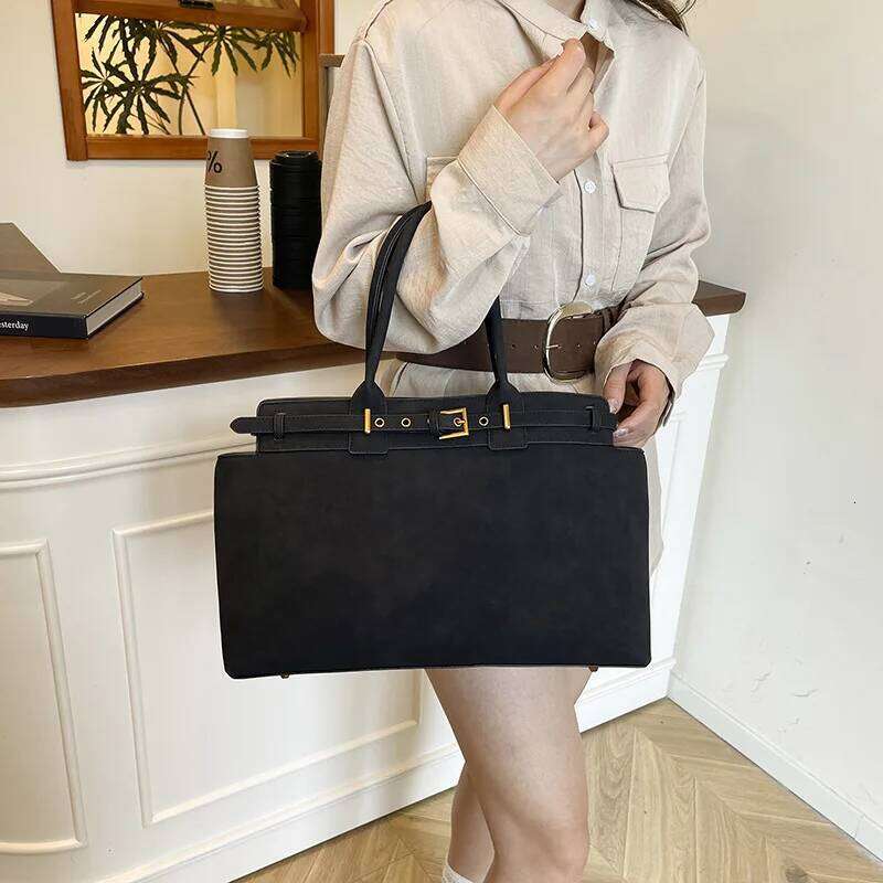 Portable Shoulder Tote Fashionable Casual Women's Bag, Large Capacity, Korean Version, Commuting To Work, Niche