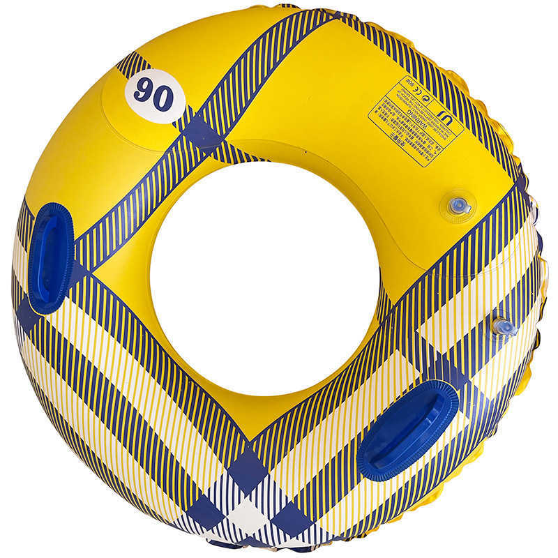 Swimming ring adult thick double airbag inflatable swimming ring for both men and women with high buoyancy floating equipment for rescue swimming ring