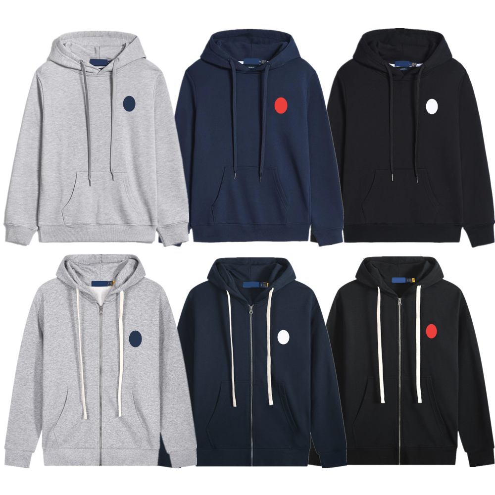 Men hoodie Embroidery Small horse sweatshirts Kangaroo pocket Hooded Outerwear Hoodies autumn winter Hoodie sport Pullover Designer hoodie Streetwear