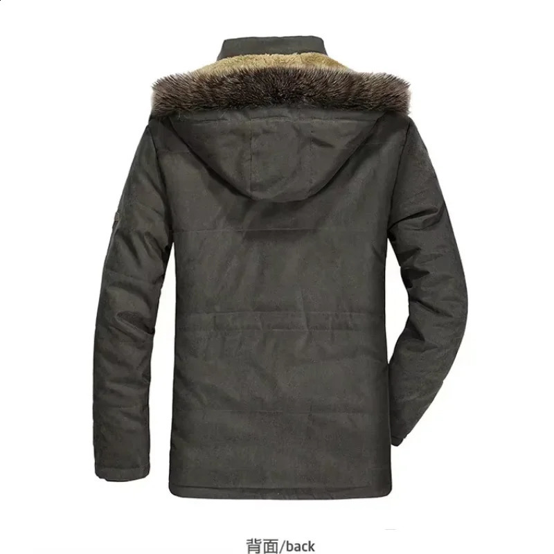 Winter Mens Down Jacket Highquality Long Thicken Warm Hooded Parka Male Fitted Multi Pocket Work 7XL Men Coats 250827