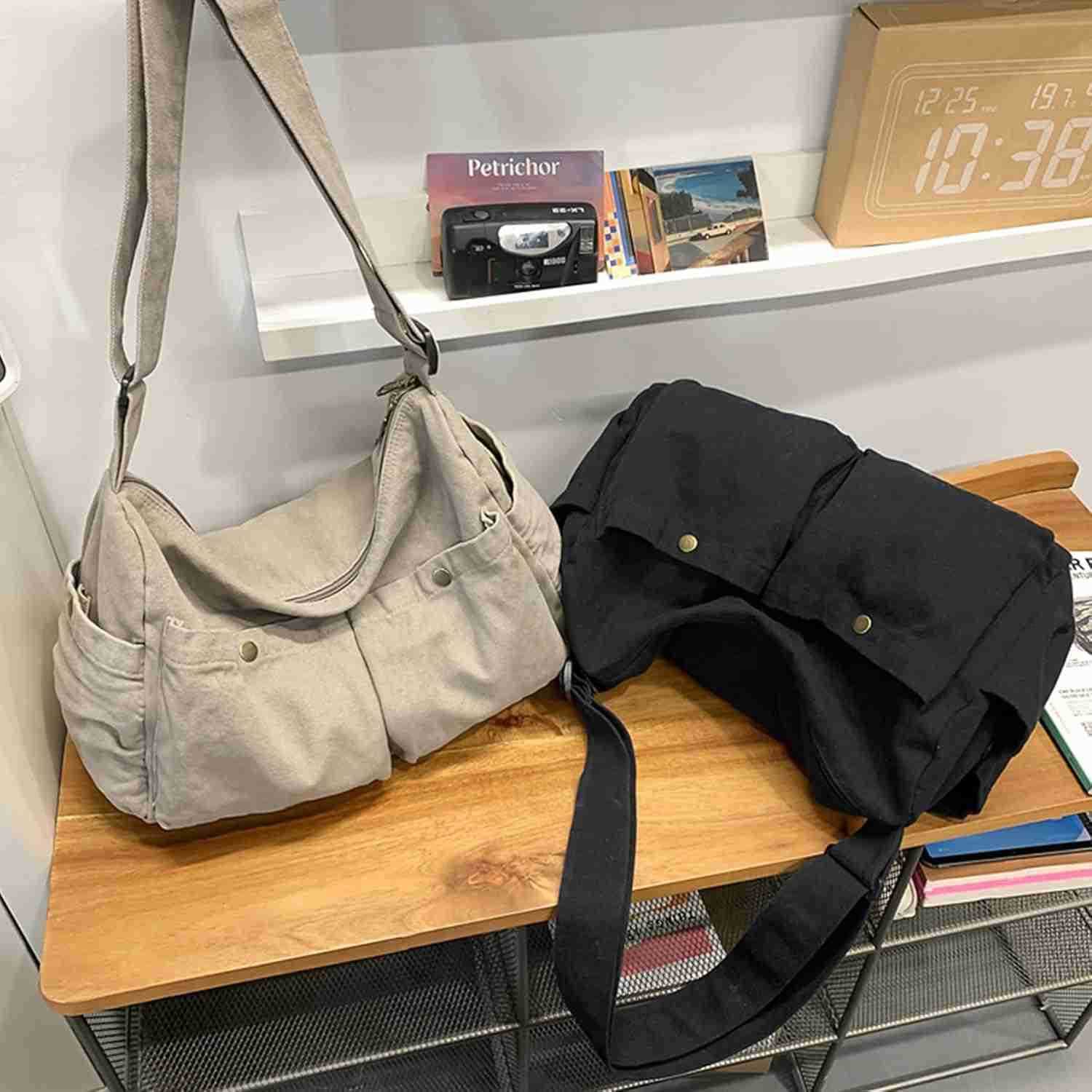 senger Bag Cute Crossbody Tote Bag Shoulder for Women Men for School Aesthetic Hobo with Multiple Pockets M250828