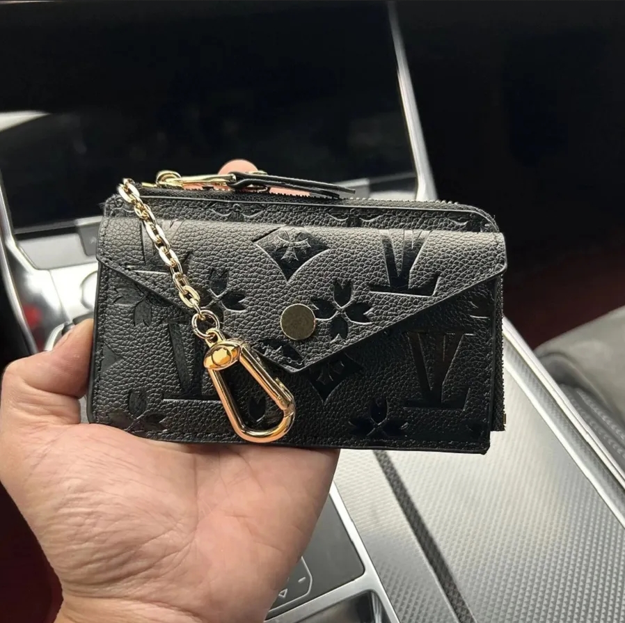 Designer Wallet Womens Mini Zippy Organizer Bag Credit Card man Holder Coin Purse Key Pouch Purses Keychain Bags Clutch with Box