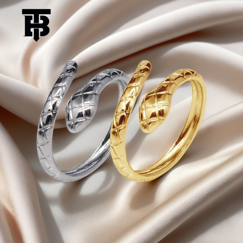 Free Shipping For New Designer Accessories Cross-border Geometric Stainless Steel Ring Simple Plain Hollow Adjustable Titanium Steel Jewelry For Women