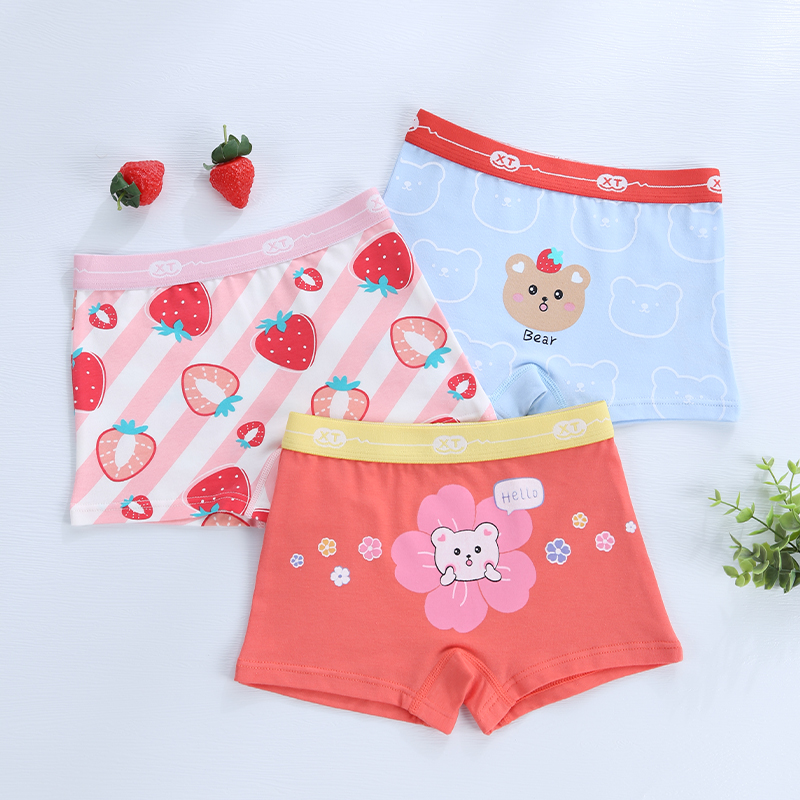 Toddler Girl's Lightweight Anti-Bacteria Cotton Shorts Ideal For Warm Weather Activities Combination of 3 items - 203