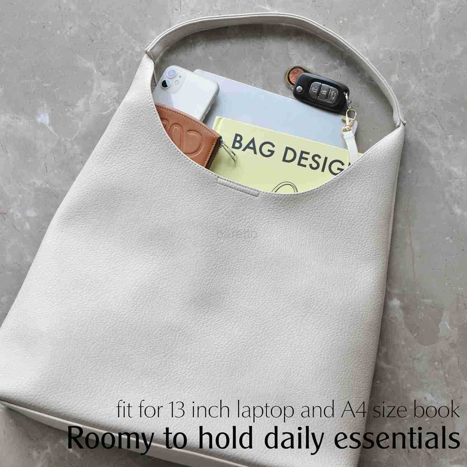 omen Soft Vegan Leather Shoulder Handbag Slouchy Tote Purses M250828