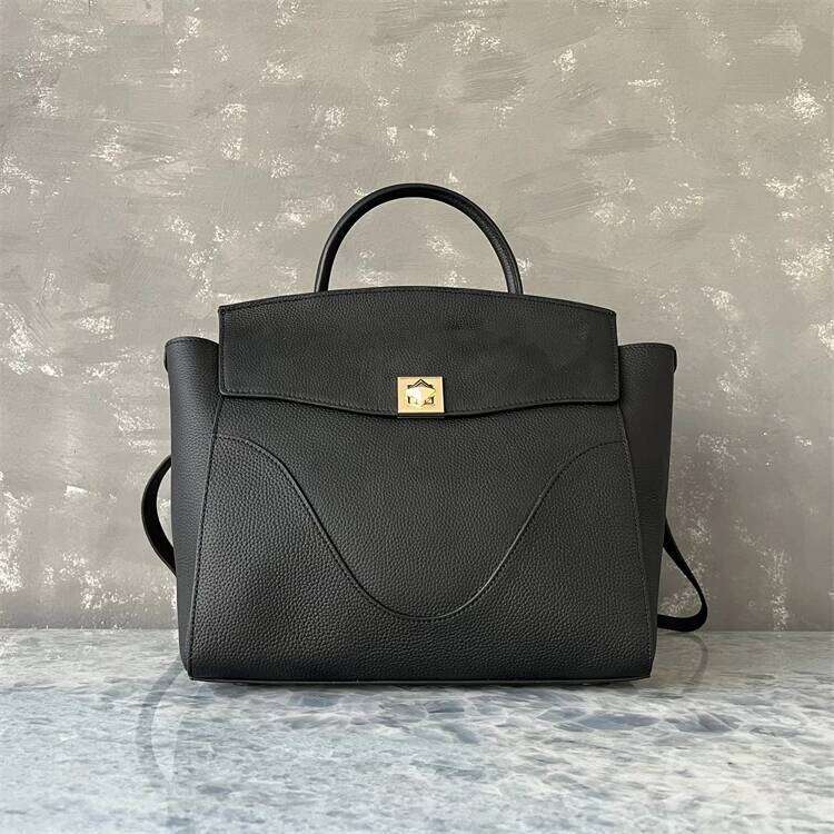 Leather Wave Travel Double Bag Women's Commuter Large Capaci Handbag Single Oulder Cuter Briease