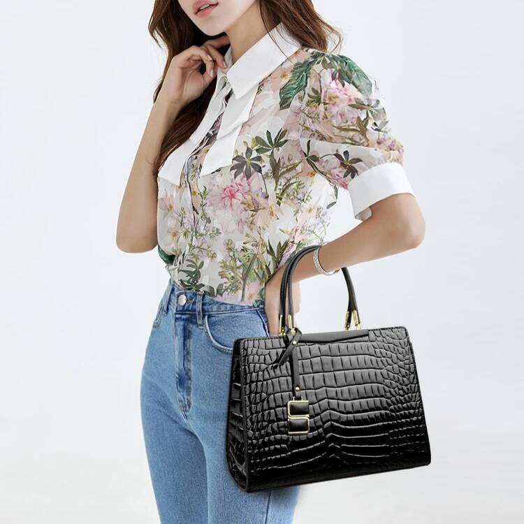 Commuting Sac Alligator Patent Leather Shoulder Crossbody Hand For 2025 Brand Handbags Women Bags Designer