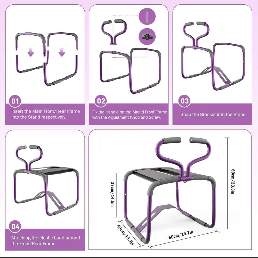 Chair Furniture, with Bouncing Stool, Easy to Assemble, 350 lbs Weight Capacity, Portable & Adjustable Multiple Positions, Enhance Intimate for Couple