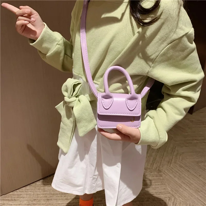 Kids Purses and Handbags Mini Crossbody Bag Cute Little Girl Small Coin Pouch Toddler Purse Hand PU Children Tote Bags 250829