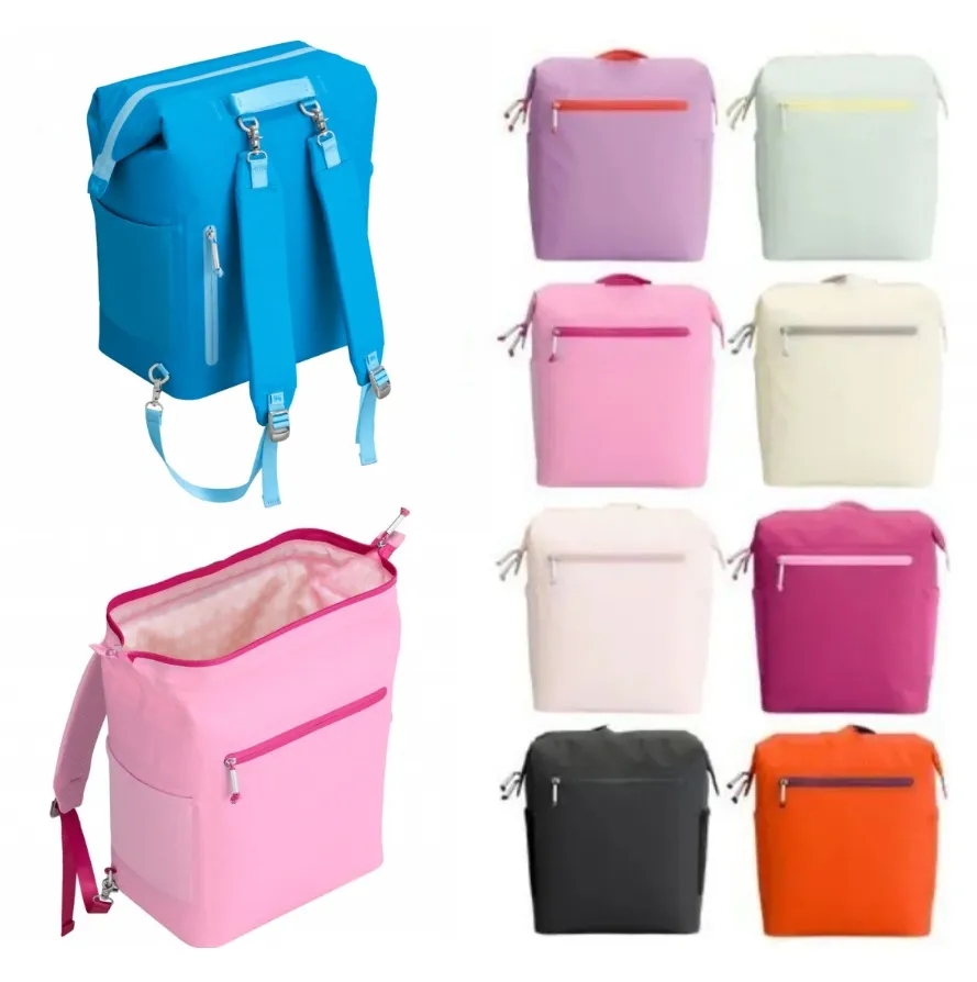 Mini Soft Cooler Lunch Bag Backpack - Recycled Polyester Travel Cooler with Shoulder Straps