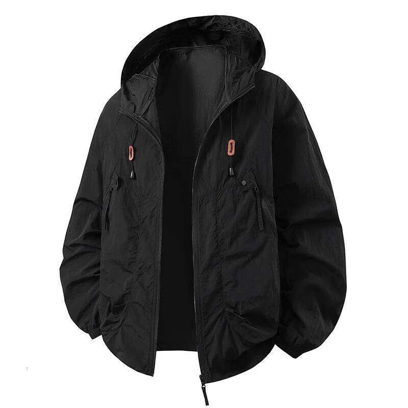 Spring Summer Mens Lightweight Hiking Jacket Outdoor Suncreen Breathable Hooded Coats Men Quick Dry Sports Fishing Jackets