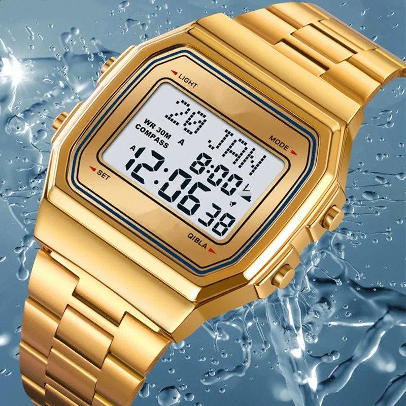 F91W Watch Waterproof Retro Digital Stainless Steel Sports Military Watches Men Women Electronic Wrist Watches Clock 250819