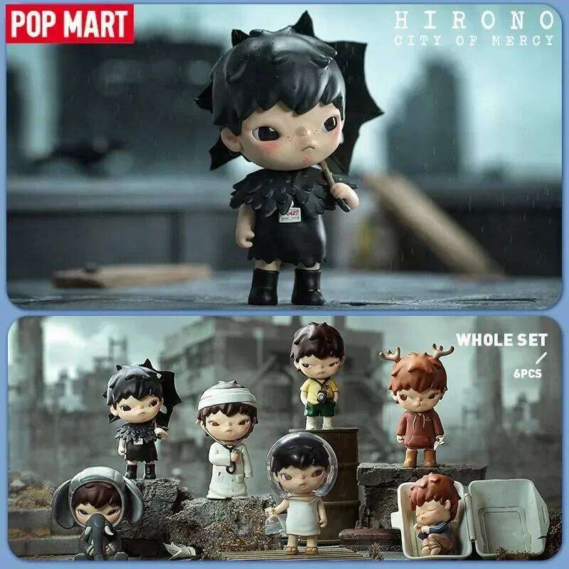 Pop Mart Hirono City of Mercy Series Blind Toys Kawaii Anime Action Figure Surprise Mystery Box Dolls Gift