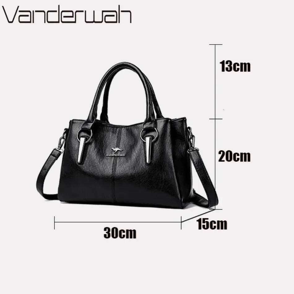 High-Quality Soft Leather Handbags Designer High-Capacity Ladies Crossbody Hand Bags For Women 2024 Sac A Main