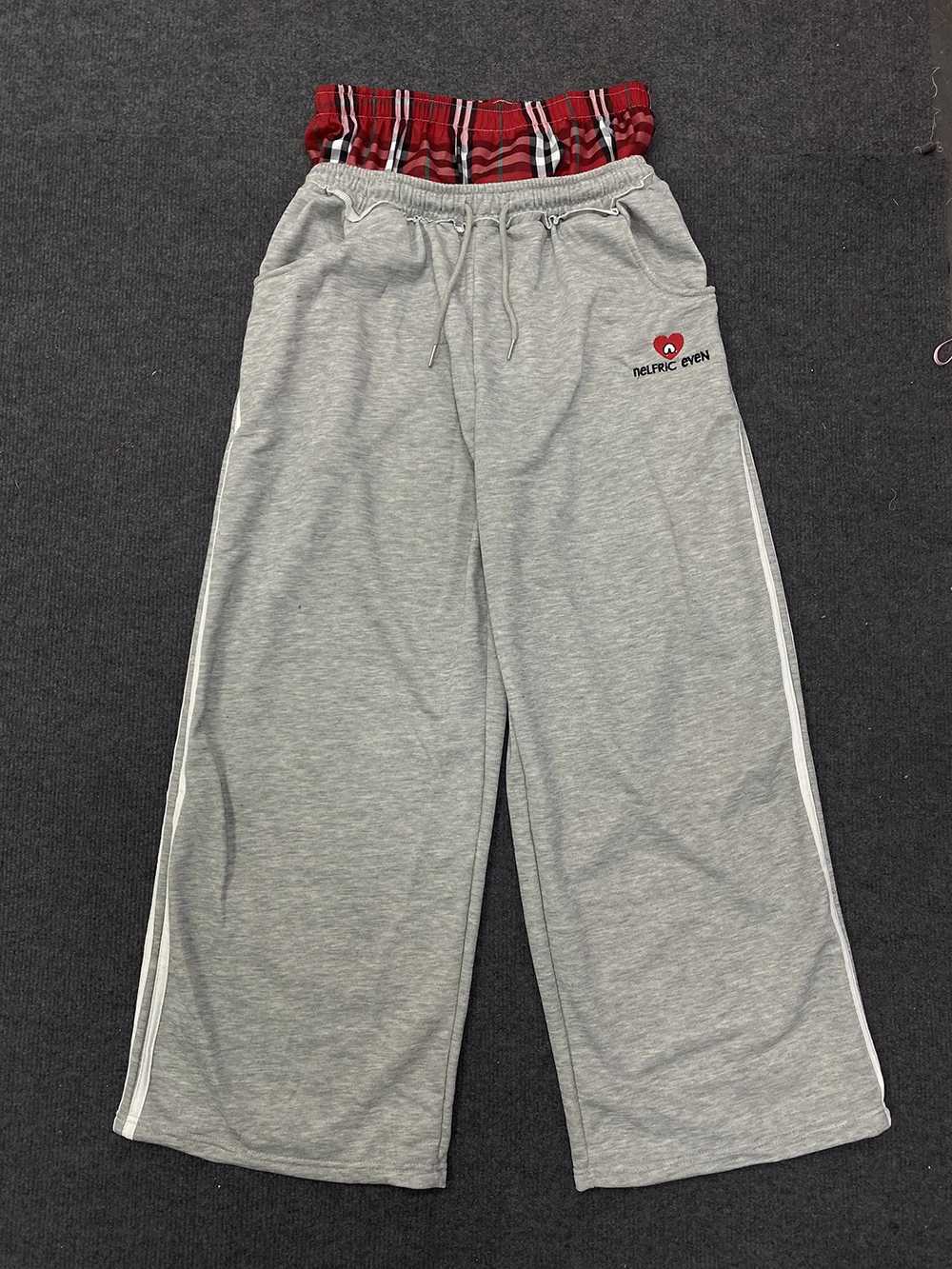 American Retro College Style Loose Fit TwoPiece Set with Double Waist Head Fake Bathroom Pants for Sports Leisure 2025 Fashion X250828