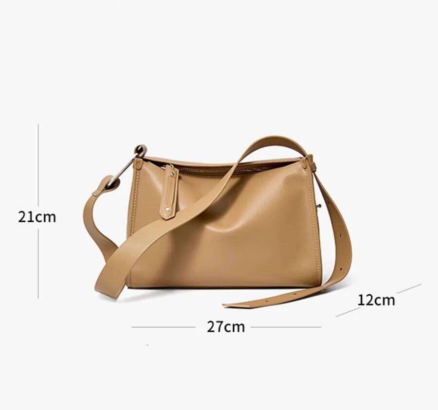 2023 Fashion Design Women's Shoulder Bag Cowhide Tote Handbag For Ladies Female Large Capacity Crossbody Messenger Pack