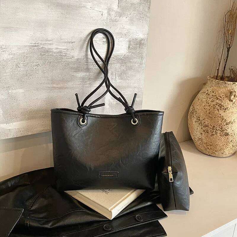 2025 Women's Retro Commuter Bag - Spacious Maillard Tote, Fashion Shoulder Purse & Casual Hobo Crossbody