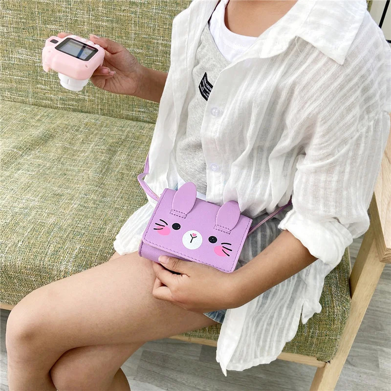 Childrens Accessories Small Shoulder Bag Cute Rabbit BabyGirls Crossbody Bags Cartoon Kids Boys Mini Coin Purse Handbags 250828