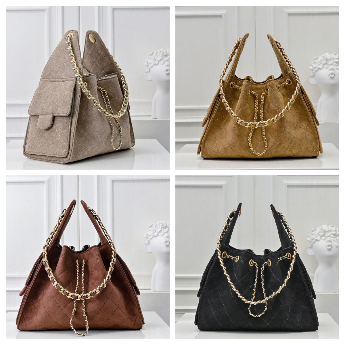 Designer Suede Tote Bag 25c Hobo bag Winter Luxury Drawstring Tote Large Capacity Underarm Bag Hippie Bag Women's Fashion Designer Weekend Bag Large Shoulder Bag