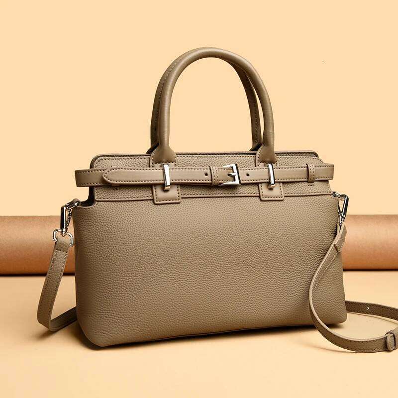 Large Cowhide Women's Capacity Shoulder Retro Genuine Leather Female Handbags Purses Designer Women Tote Bag