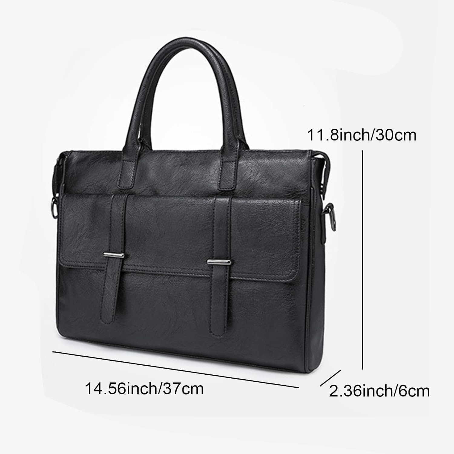 Leather Messenger Bag Satchel Bags Large Sling Briefcase Bag for Men and Women Waterproof Crossbody Shoulder Handbags with Adjustable Shoulder Strap f