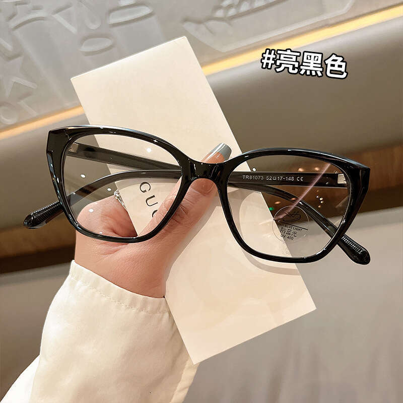 designer sunglasses New Cat Eye Blue Light Blocking Korean Style Ins Trendy Women's Fashionable Prescription TR Myopia Glasses Frame
