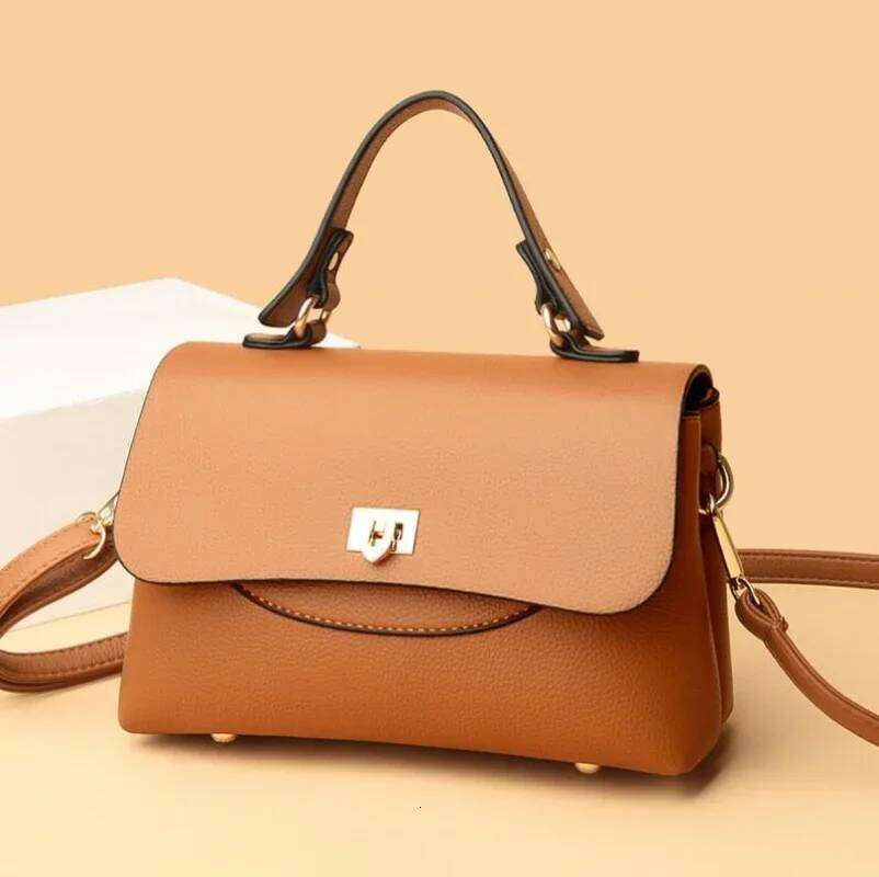 Large Capacity Multilayer Shoulder Messenger Bag High Quality Leather Handbag Women Designer Crossbody Sac Female Tote
