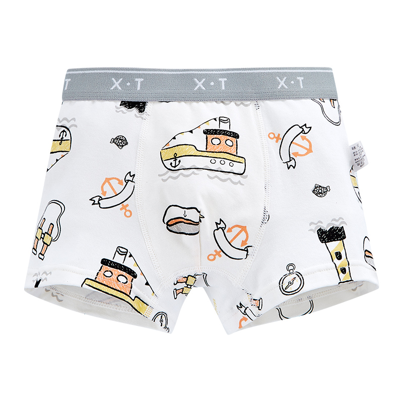Comfortable Toddler Boy's Cotton Knickers with Elastic Waistband for Durability & Ease of Movement Combination of 5 items - 103-4