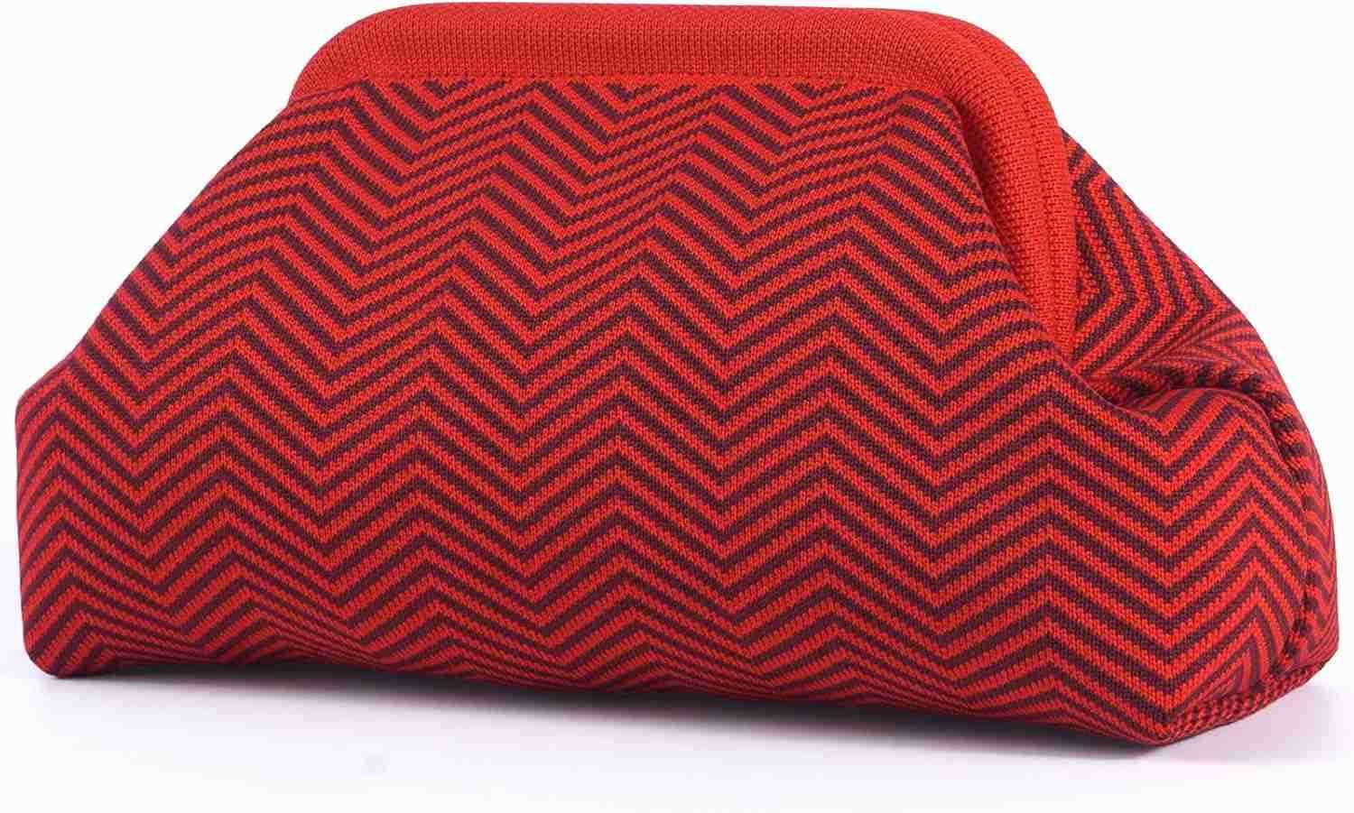 Clutch Purses for WomanSummer Beach Purse for Vacation Woven Striped Dumpling BagCrochet Evening Handbag Z25909