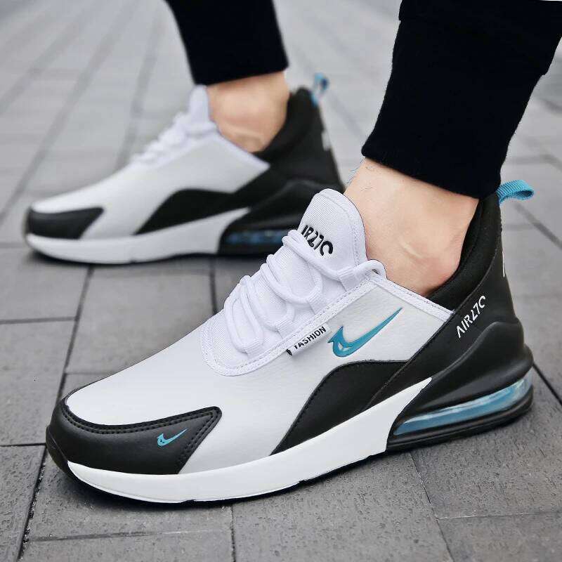 Leather Running Shoes for Men Casual Sports Sneakers Original Walking Jogging Air Cushion Male Trainers 2025 Big Size 45 46 47